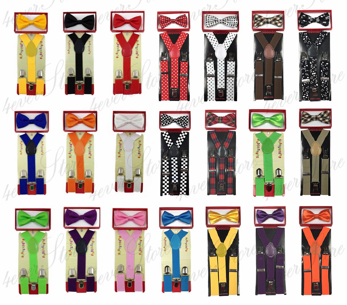 Suspender And Bow Tie Set For Baby Toddler Kids Boys Girls Child (usa Seller)