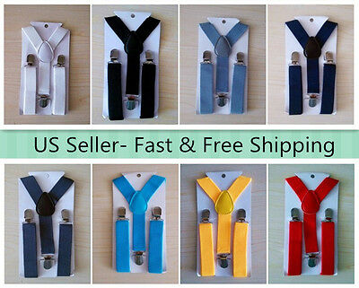 New Y Back  Elastic Suspender For Boys Girls Kids - Ship From Usa