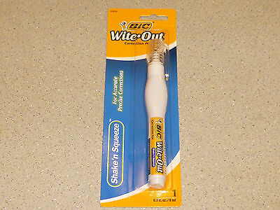 **big 8ml** Bic White Out Correction Pen Wite-out Pen Shake 'n Squeeze 50694