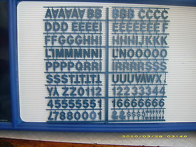 1" Pepsi Blue Menu Board Letters & Numbers Set!.