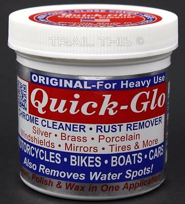 Quick-glo Original Heavy-use Chrome Cleaner Rust Remover For Bikes Cars Boat 8oz