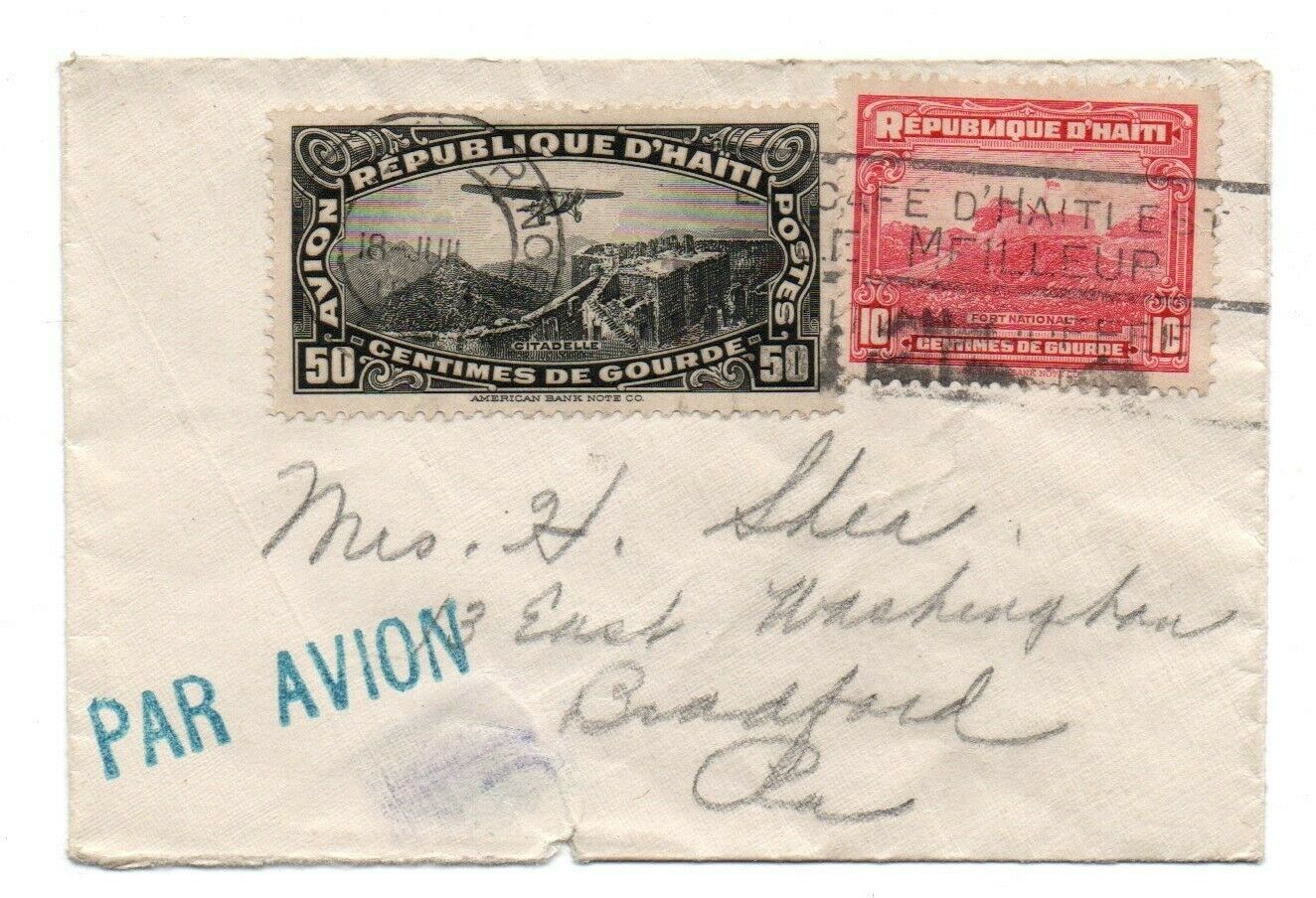 Postal Cover , Unusually Small Envelope , Airmail Haiti
