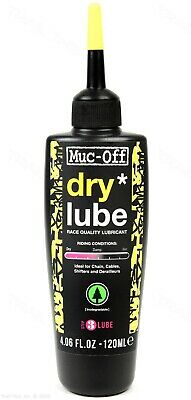 Muc-off Dry 120ml Bicycle Chain Lube Bottle Road/mtb/cx Biodegradable 4oz