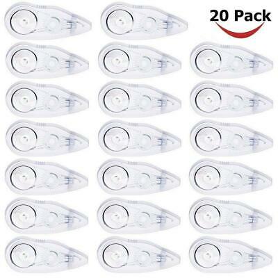 20-pack Compact Correction Tape Office Break Proof Mono White Out School Paper
