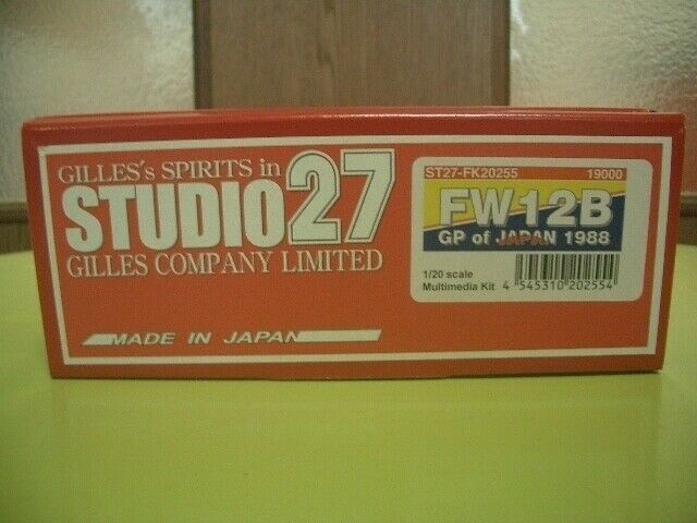 Studio 27 1/20 Scale Multimedia Kit Fw12b Japan Gp 1988 St27-fk20255 Resin Kit